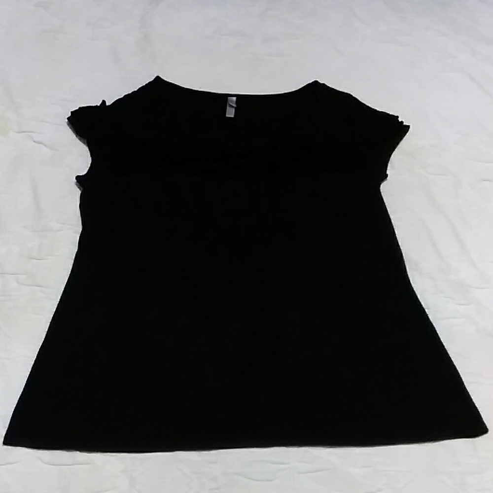 Black ruffle shirt for sale